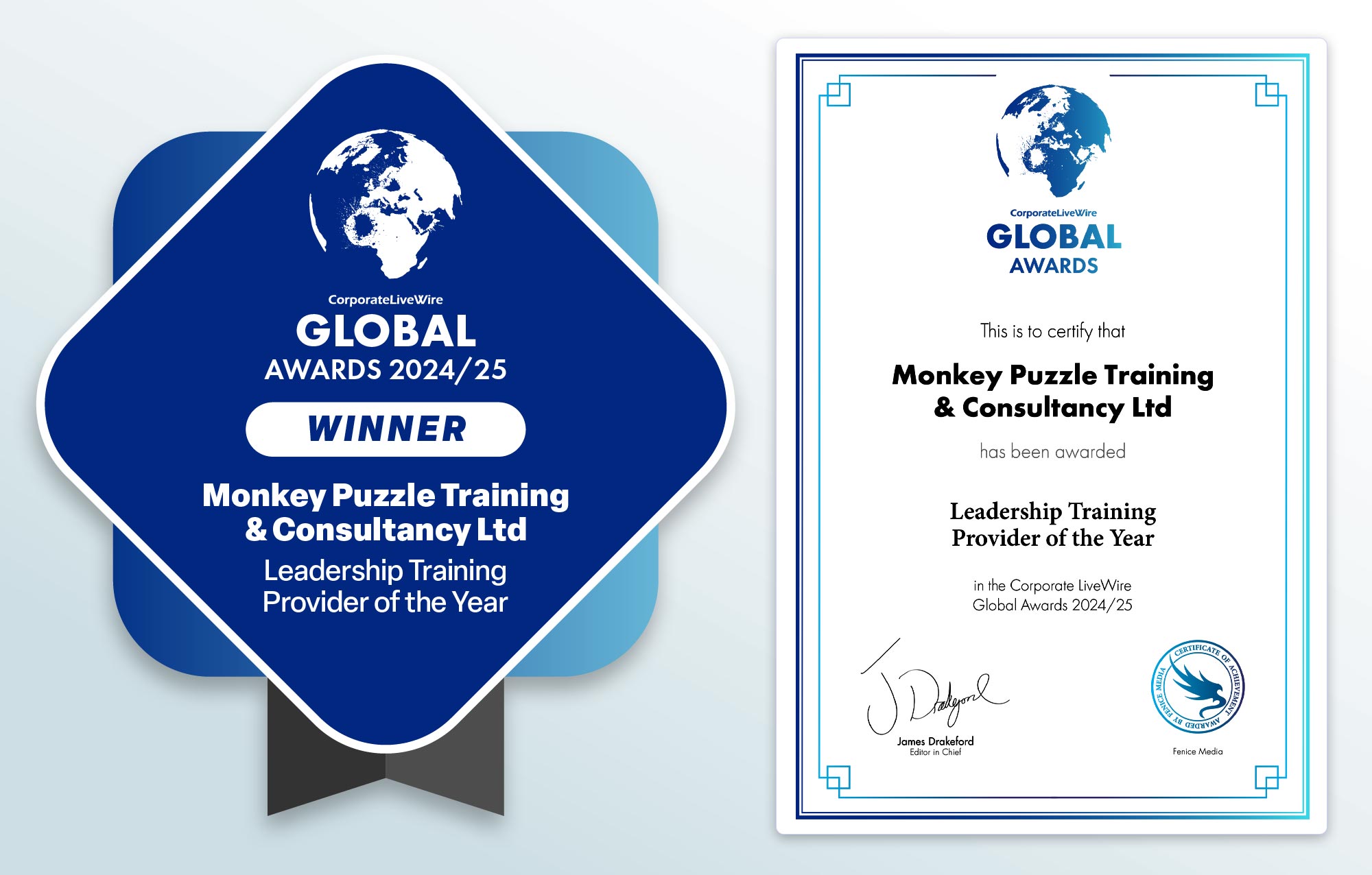 Monkey Puzzle Awarded Leadership Training Provider of the Year